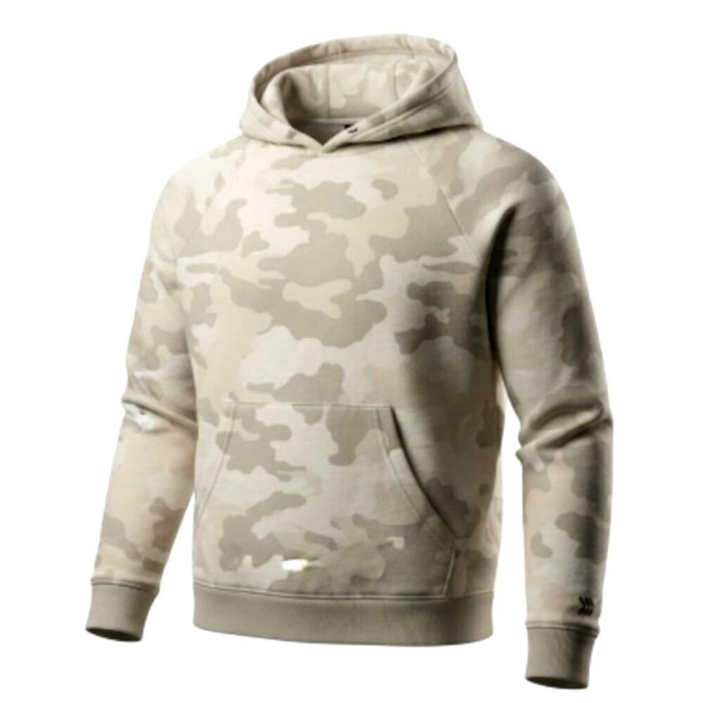 All-In Motion Boys Light Gray & White Camo Pullover Hoodie - Size M